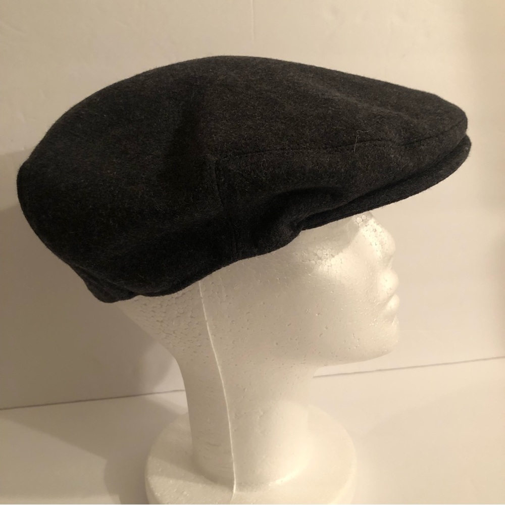 Feinion Cabbie Hat / Cap Wool Blend Black